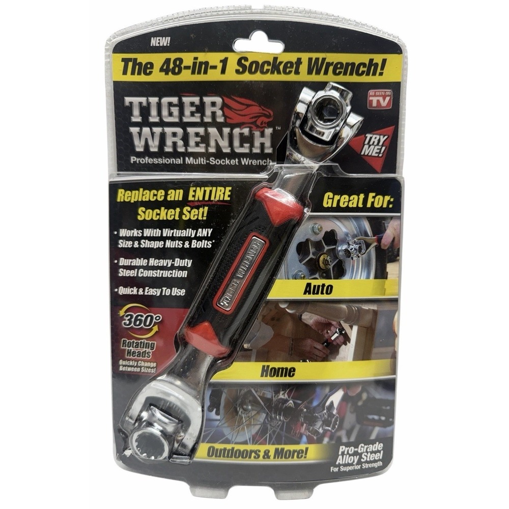 Tiger Wrench 48-in-1 Multi Socket Wrench Tool Rotating Heads NEW As Seen On TV